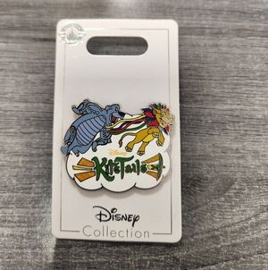 Disney Parks KiteTails Enamel Pin – Lion King & Baloo Design – NEW on Card